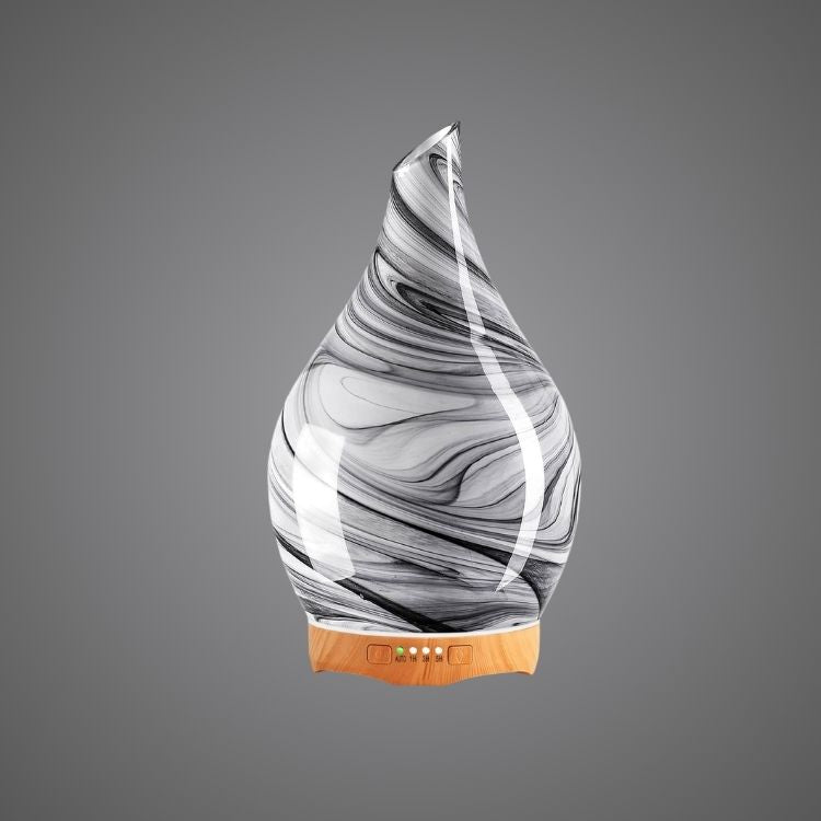 3D Glass Aromatherapy Diffuser | 280ml Ultrasonic Cool Mist Humidifier with Color-Changing Light & Auto Shut-Off