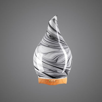 3D Glass Aromatherapy Diffuser | 280ml Ultrasonic Cool Mist Humidifier with Color-Changing Light & Auto Shut-Off