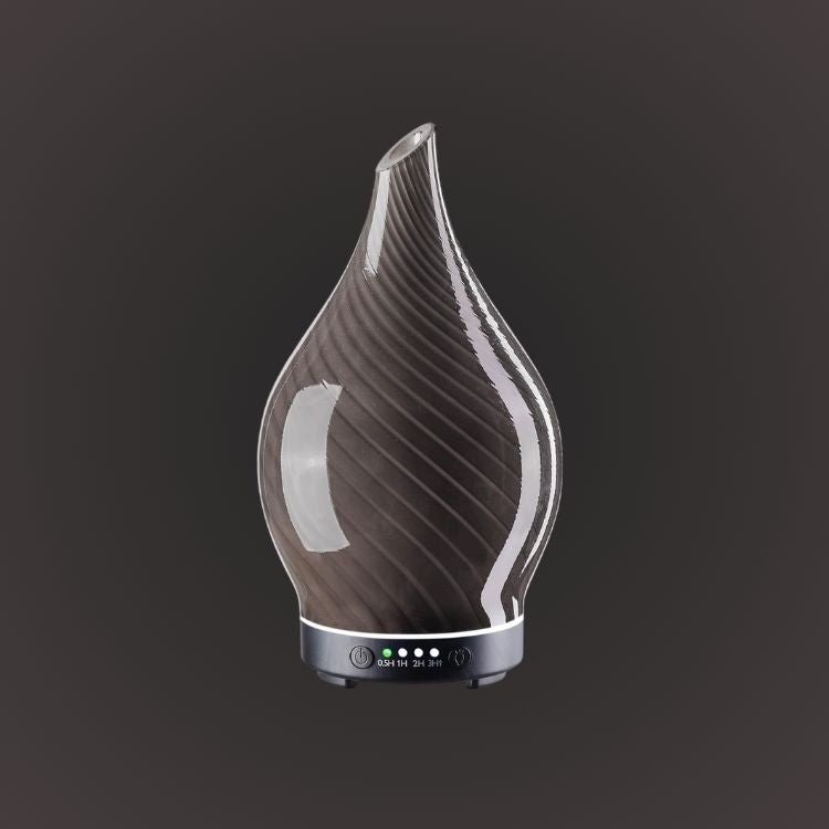 3D Glass Aromatherapy Diffuser | 280ml Ultrasonic Cool Mist Humidifier with Color-Changing Light & Auto Shut-Off