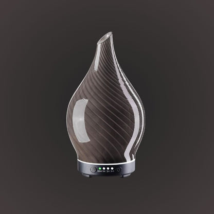 3D Glass Aromatherapy Diffuser | 280ml Ultrasonic Cool Mist Humidifier with Color-Changing Light & Auto Shut-Off