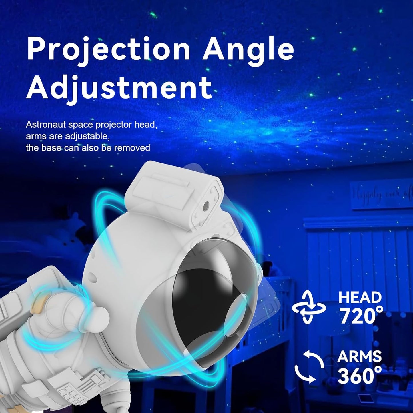 Astronaut Galaxy Projector™ | Immersive Nebula & Star Ceiling Light
