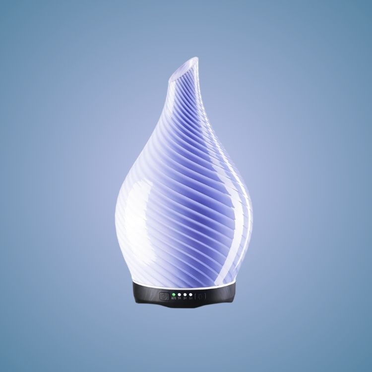 3D Glass Aromatherapy Diffuser | 280ml Ultrasonic Cool Mist Humidifier with Color-Changing Light & Auto Shut-Off
