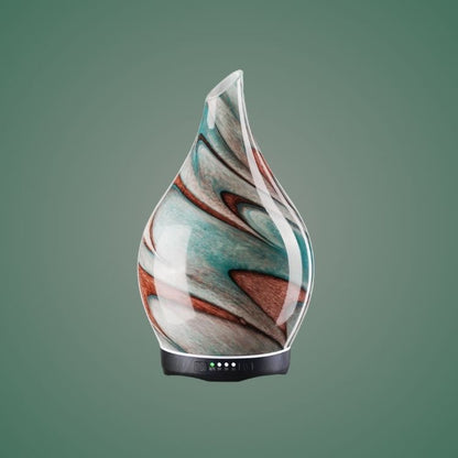 3D Glass Aromatherapy Diffuser | 280ml Ultrasonic Cool Mist Humidifier with Color-Changing Light & Auto Shut-Off