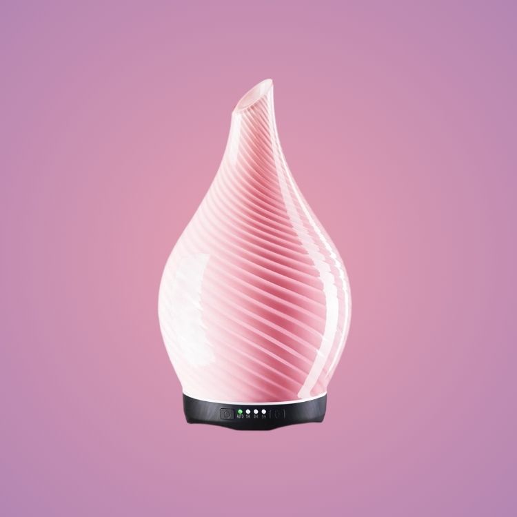 3D Glass Aromatherapy Diffuser | 280ml Ultrasonic Cool Mist Humidifier with Color-Changing Light & Auto Shut-Off