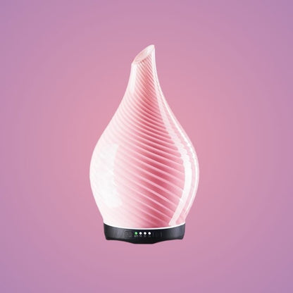 3D Glass Aromatherapy Diffuser | 280ml Ultrasonic Cool Mist Humidifier with Color-Changing Light & Auto Shut-Off