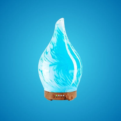 3D Glass Aromatherapy Diffuser | 280ml Ultrasonic Cool Mist Humidifier with Color-Changing Light & Auto Shut-Off