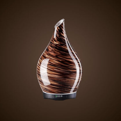 3D Glass Aromatherapy Diffuser | 280ml Ultrasonic Cool Mist Humidifier with Color-Changing Light & Auto Shut-Off