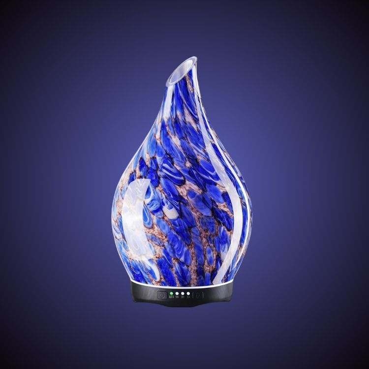 3D Glass Aromatherapy Diffuser | 280ml Ultrasonic Cool Mist Humidifier with Color-Changing Light & Auto Shut-Off