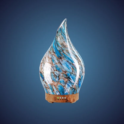 3D Glass Aromatherapy Diffuser | 280ml Ultrasonic Cool Mist Humidifier with Color-Changing Light & Auto Shut-Off