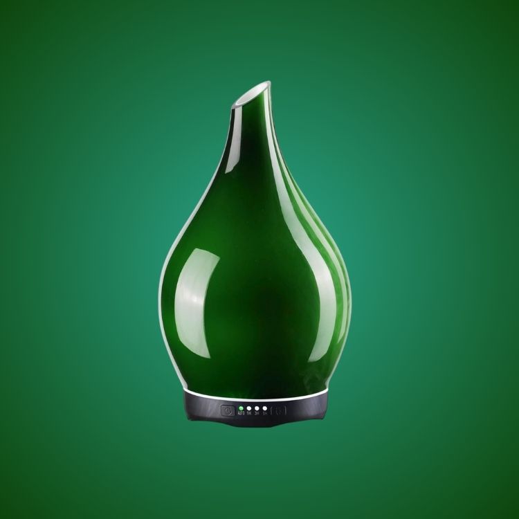 3D Glass Aromatherapy Diffuser | 280ml Ultrasonic Cool Mist Humidifier with Color-Changing Light & Auto Shut-Off