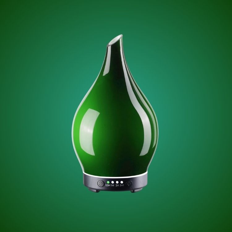 3D Glass Aromatherapy Diffuser | 280ml Ultrasonic Cool Mist Humidifier with Color-Changing Light & Auto Shut-Off