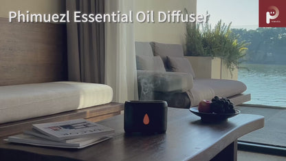 Flame Effect Aromatherapy Diffuser | 200ml Ultrasonic Cool Mist Humidifier with Auto Shut-Off